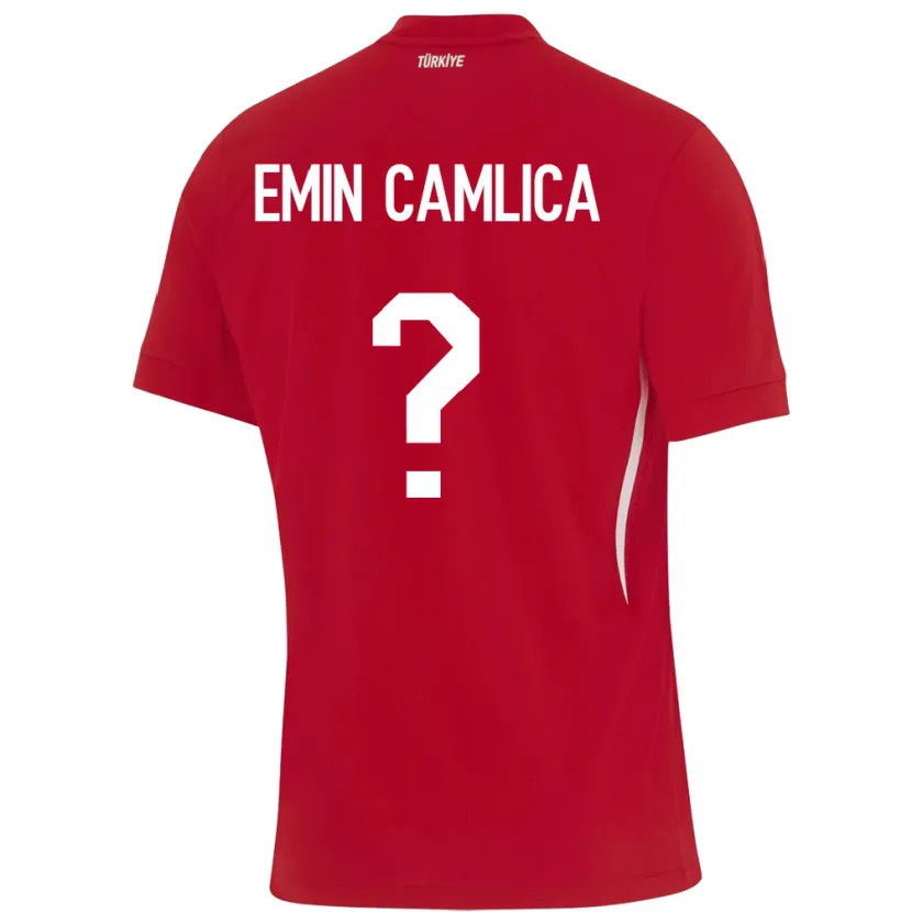 DanxenレディーストルコMuhammed Emin Çamlıca#0赤アウェイシャツ24-26ジャージーユニフォーム