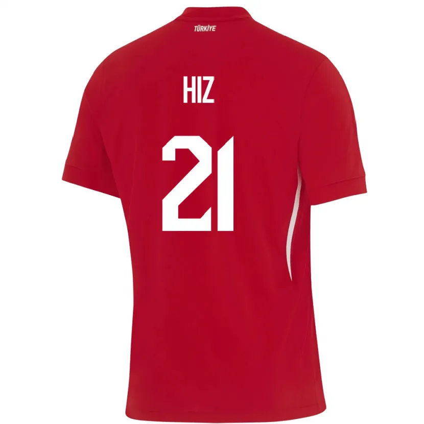 DanxenレディーストルコGülbin Hız#21赤アウェイシャツ24-26ジャージーユニフォーム