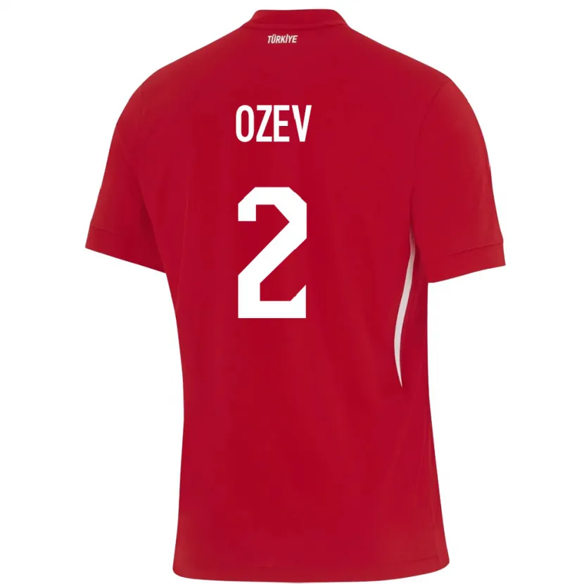DanxenレディーストルコÜmran Özev#2赤アウェイシャツ24-26ジャージーユニフォーム