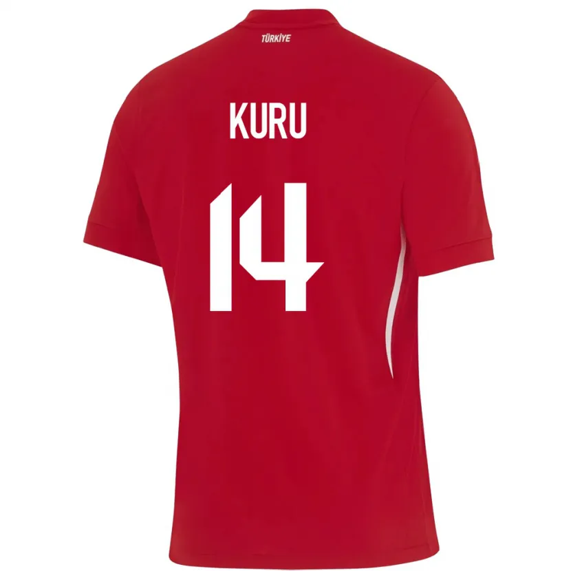DanxenレディーストルコBüşra Kuru#14赤アウェイシャツ24-26ジャージーユニフォーム
