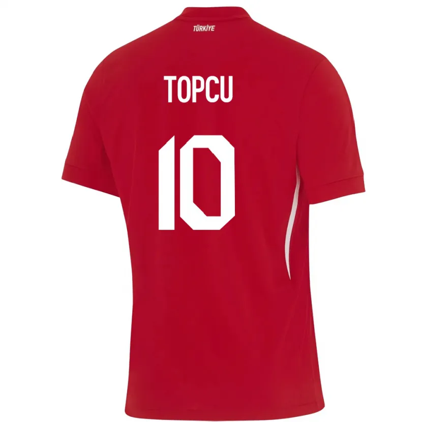 DanxenレディーストルコEbru Topçu#10赤アウェイシャツ24-26ジャージーユニフォーム