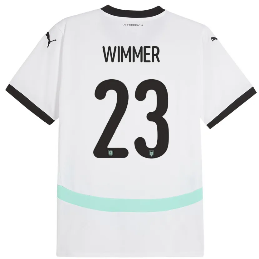 Danxenレディースオーストリアパトリック・ヴィマー#23白アウェイシャツ24-26ジャージーユニフォーム