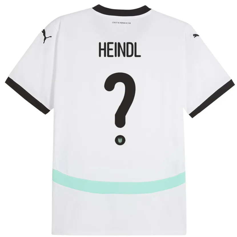 DanxenレディースオーストリアDavid Heindl#0白アウェイシャツ24-26ジャージーユニフォーム