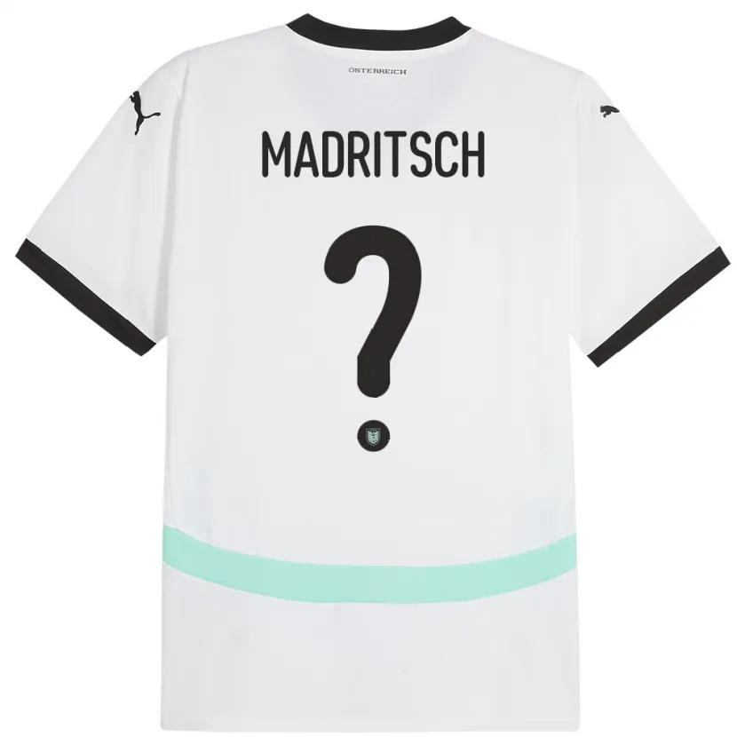 DanxenレディースオーストリアDiego Madritsch#0白アウェイシャツ24-26ジャージーユニフォーム