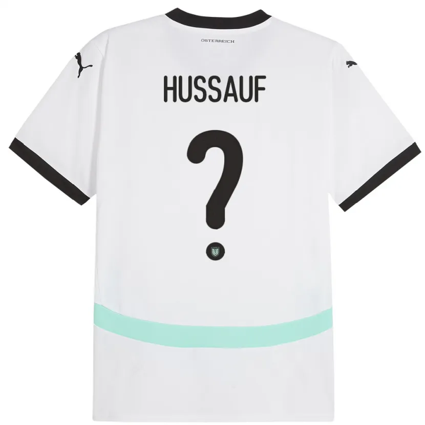 DanxenレディースオーストリアJulian Hussauf#0白アウェイシャツ24-26ジャージーユニフォーム