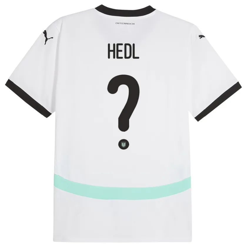 DanxenレディースオーストリアPhilip Hedl#0白アウェイシャツ24-26ジャージーユニフォーム