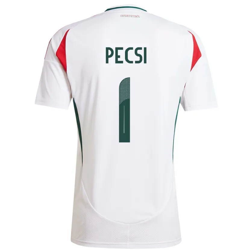 DanxenレディースハンガリーÁrmin Pécsi#1白アウェイシャツ24-26ジャージーユニフォーム