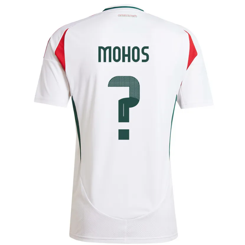 DanxenレディースハンガリーBarnabás Mohos#0白アウェイシャツ24-26ジャージーユニフォーム