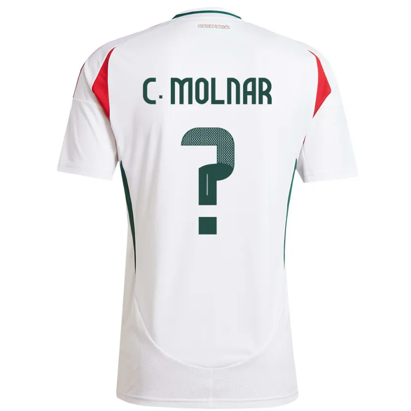 DanxenレディースハンガリーCsaba Molnár#0白アウェイシャツ24-26ジャージーユニフォーム