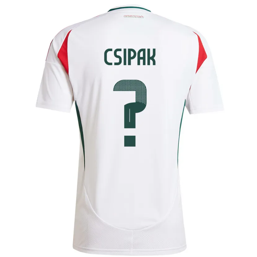 DanxenレディースハンガリーCsongor Csipak#0白アウェイシャツ24-26ジャージーユニフォーム