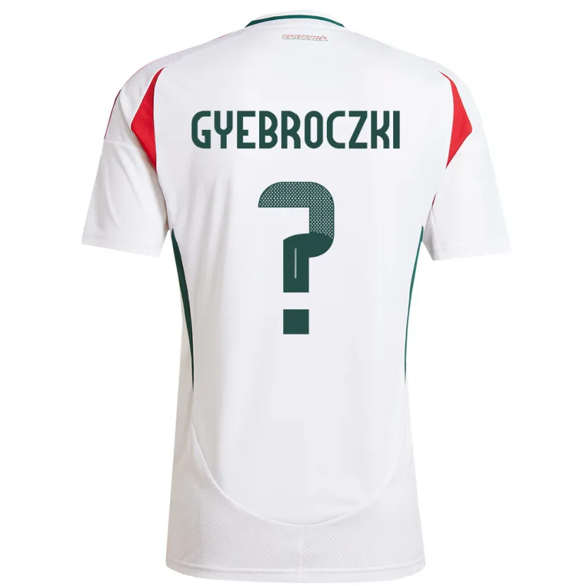 DanxenレディースハンガリーDávid Gyebróczki#0白アウェイシャツ24-26ジャージーユニフォーム