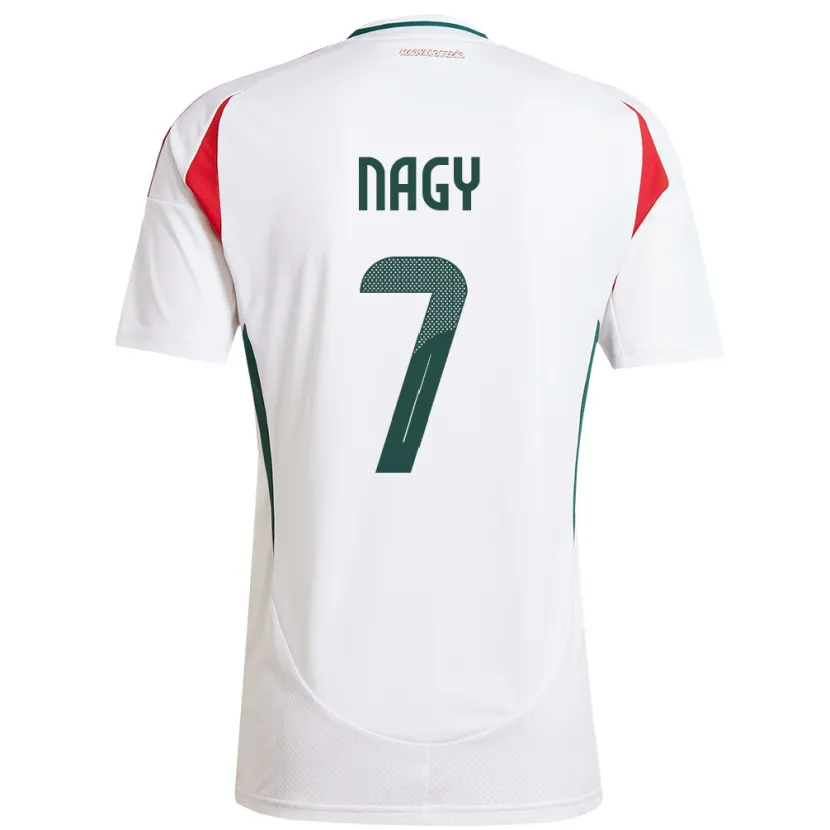 DanxenレディースハンガリーFanni Nagy#7白アウェイシャツ24-26ジャージーユニフォーム