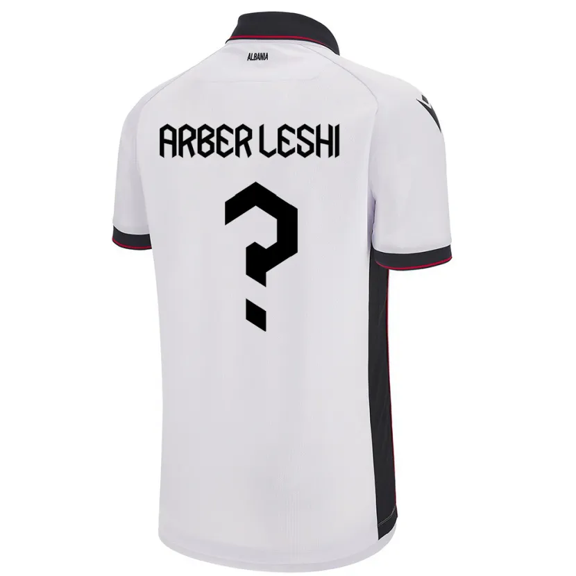 DanxenレディースアルバニアArber Leshi#0白アウェイシャツ24-26ジャージーユニフォーム