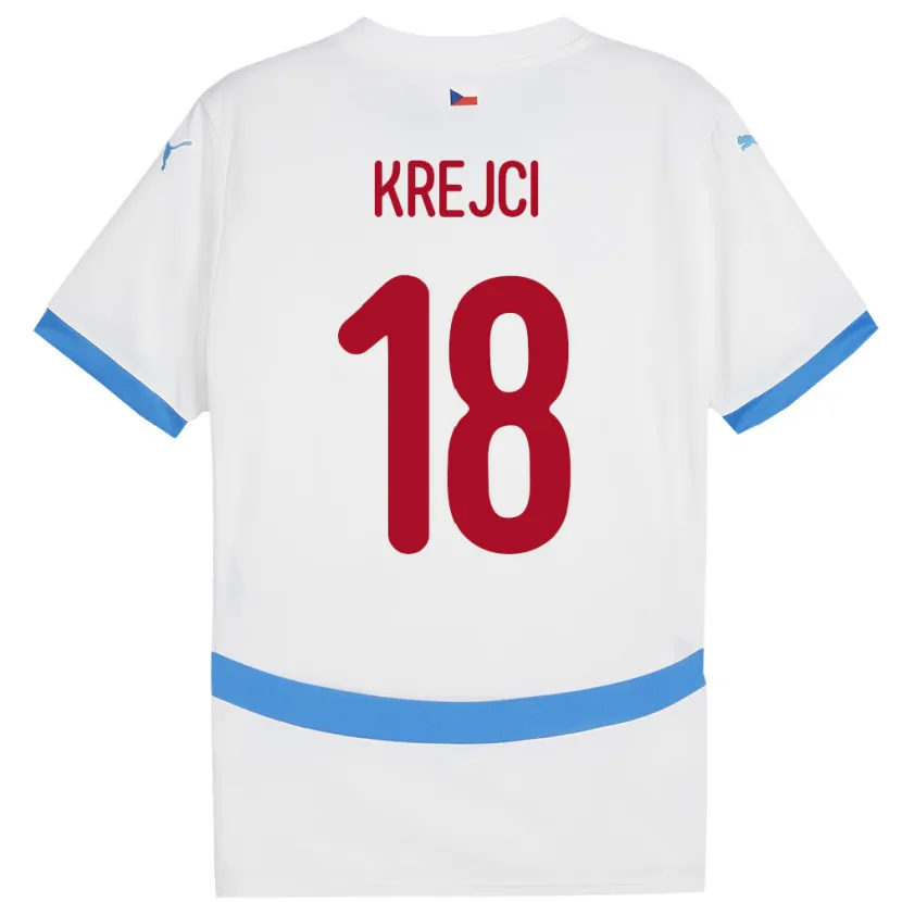 DanxenレディースチェコLadislav Krejci#18白アウェイシャツ24-26ジャージーユニフォーム