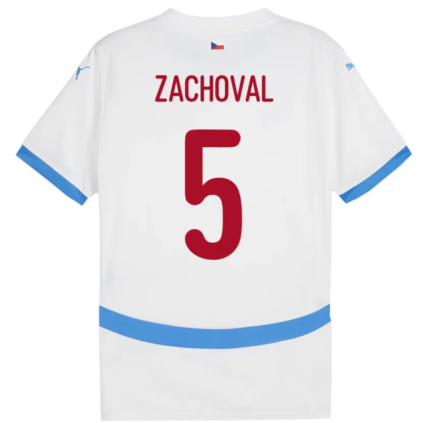 DanxenレディースチェコMatej Zachoval#5白アウェイシャツ24-26ジャージーユニフォーム