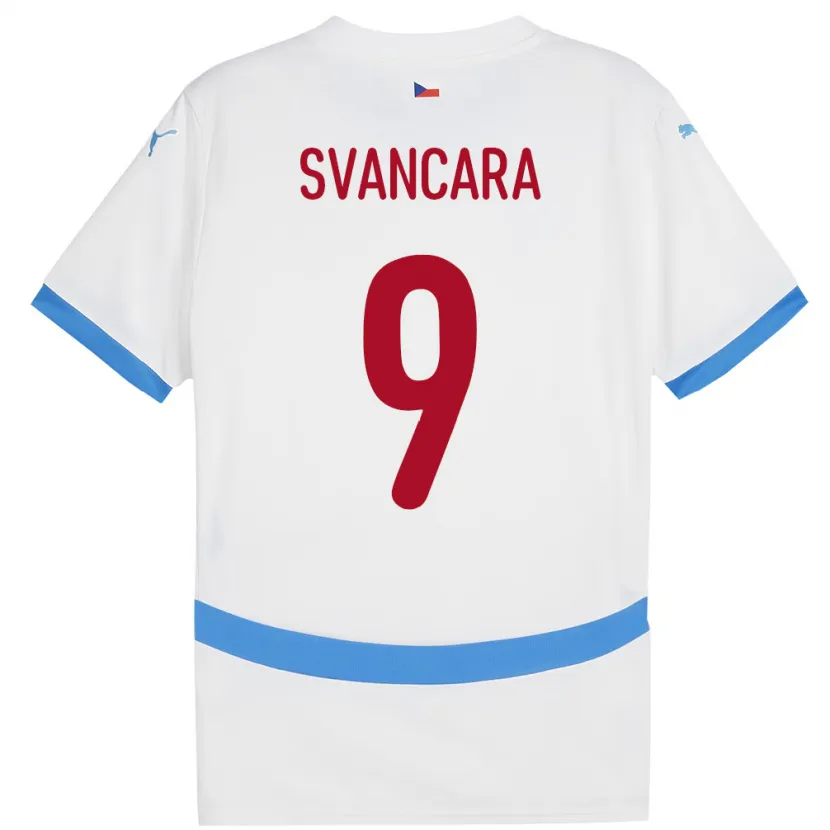 DanxenレディースチェコDaniel Svancara#9白アウェイシャツ24-26ジャージーユニフォーム