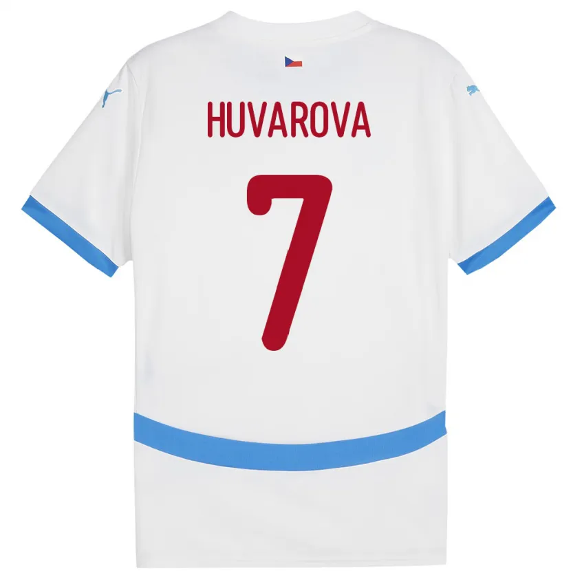 DanxenレディースチェコDominika Huvarová#7白アウェイシャツ24-26ジャージーユニフォーム