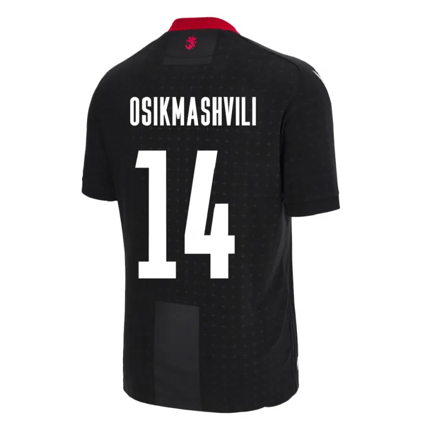 DanxenレディースジョージアLevan Osikmashvili#14黒アウェイシャツ24-26ジャージーユニフォーム