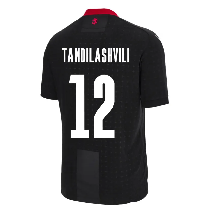 DanxenレディースジョージアLevan Tandilashvili#12黒アウェイシャツ24-26ジャージーユニフォーム