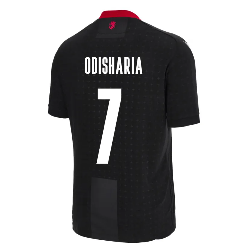 Danxenレディースジョージアラシャ・オディシャリア#7黒アウェイシャツ24-26ジャージーユニフォーム