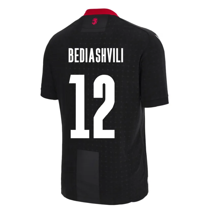 DanxenレディースジョージアGiorgi Bediashvili#12黒アウェイシャツ24-26ジャージーユニフォーム