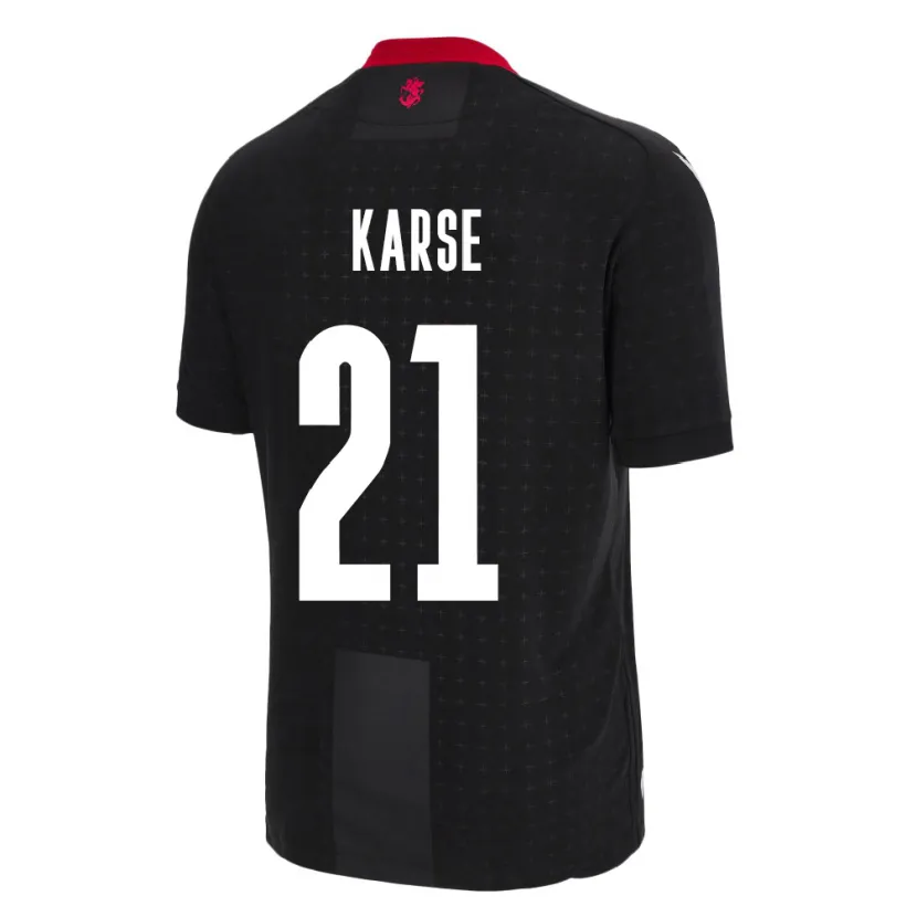 DanxenレディースジョージアKarse#21黒アウェイシャツ24-26ジャージーユニフォーム