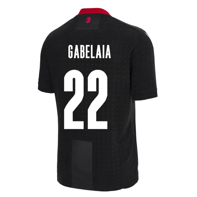 DanxenレディースジョージアSvetalna Gabelaia#22黒アウェイシャツ24-26ジャージーユニフォーム