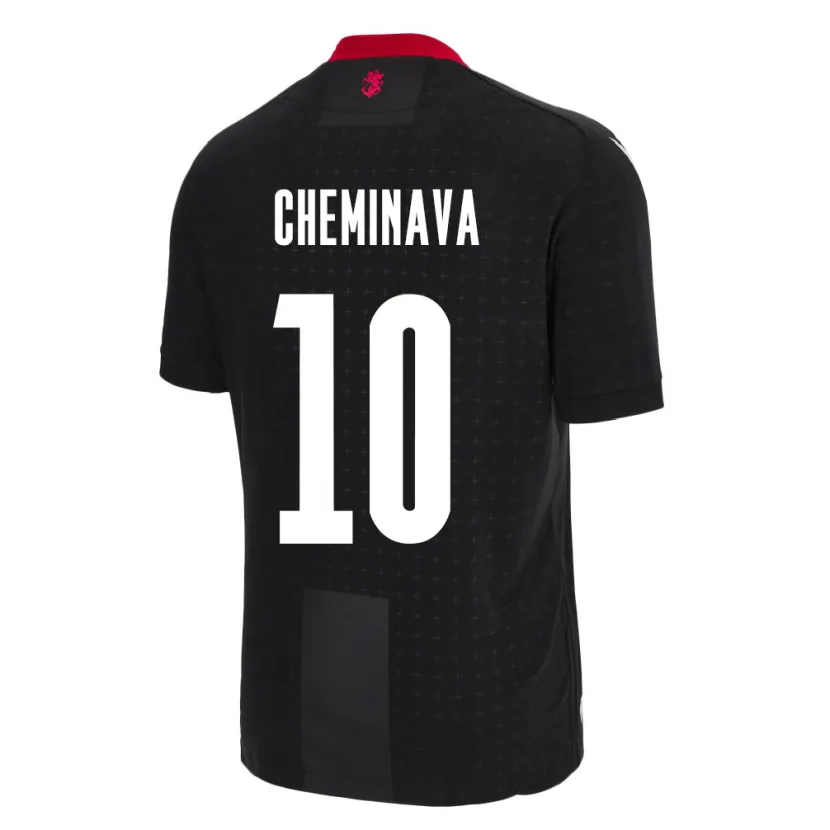 DanxenレディースジョージアAna Cheminava#10黒アウェイシャツ24-26ジャージーユニフォーム
