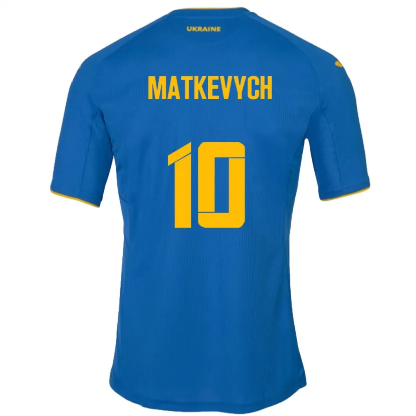 DanxenレディースウクライナAndriy Matkevych#10青アウェイシャツ24-26ジャージーユニフォーム