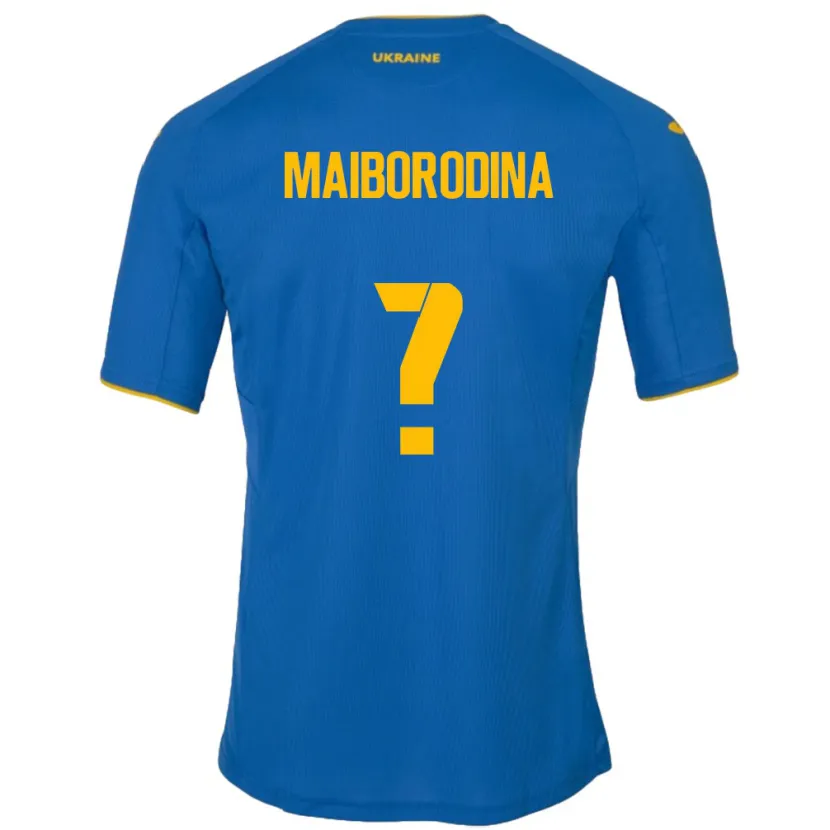 DanxenレディースウクライナIryna Maiborodina#0青アウェイシャツ24-26ジャージーユニフォーム
