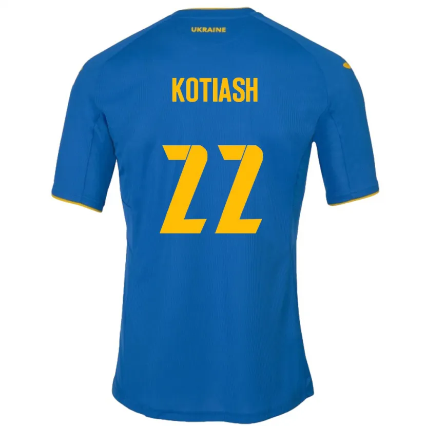 DanxenレディースウクライナIryna Kotiash#22青アウェイシャツ24-26ジャージーユニフォーム