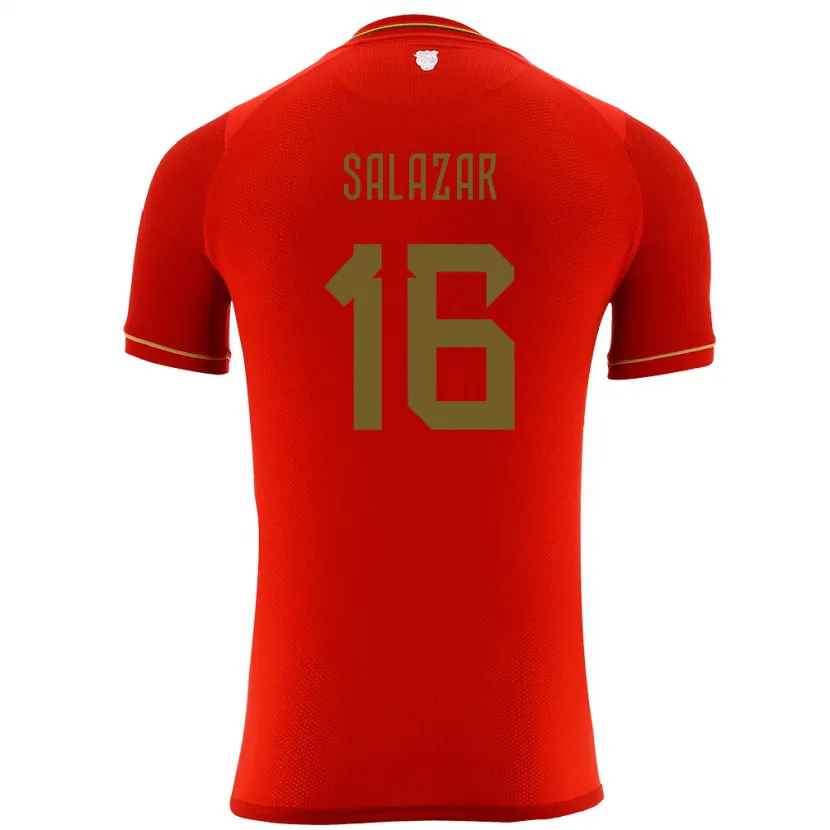 DanxenレディースボリビアMarco Salazar#16赤アウェイシャツ24-26ジャージーユニフォーム