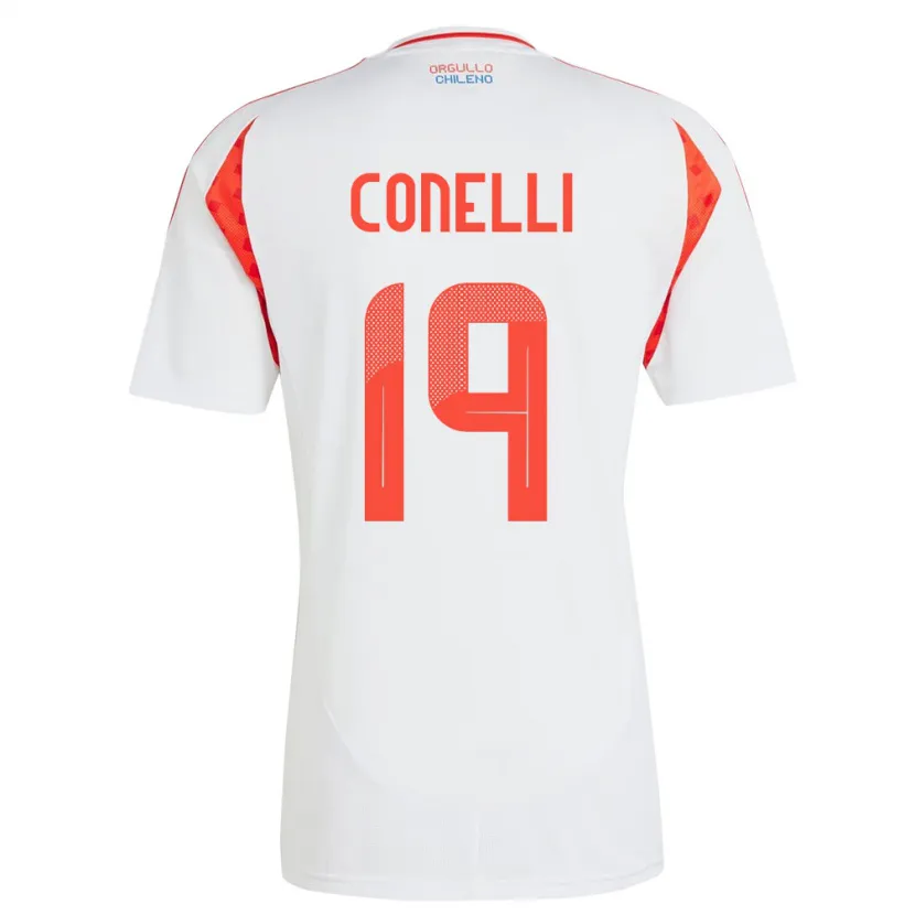 DanxenレディースチリVicente Conelli#19白アウェイシャツ24-26ジャージーユニフォーム