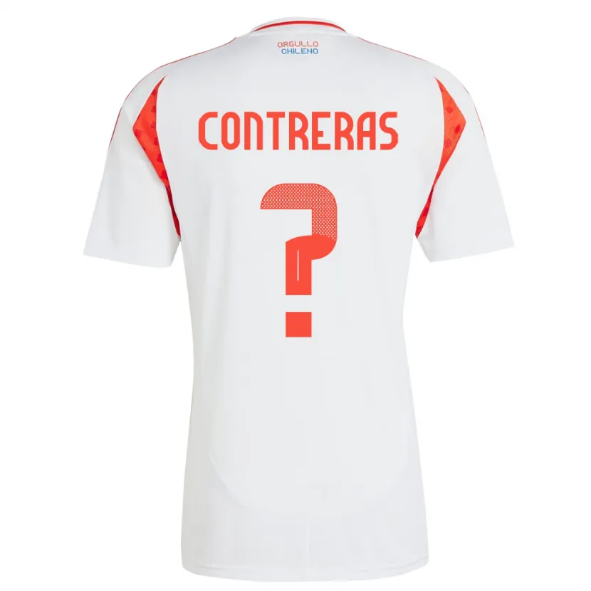 DanxenレディースチリMathías Contreras#0白アウェイシャツ24-26ジャージーユニフォーム