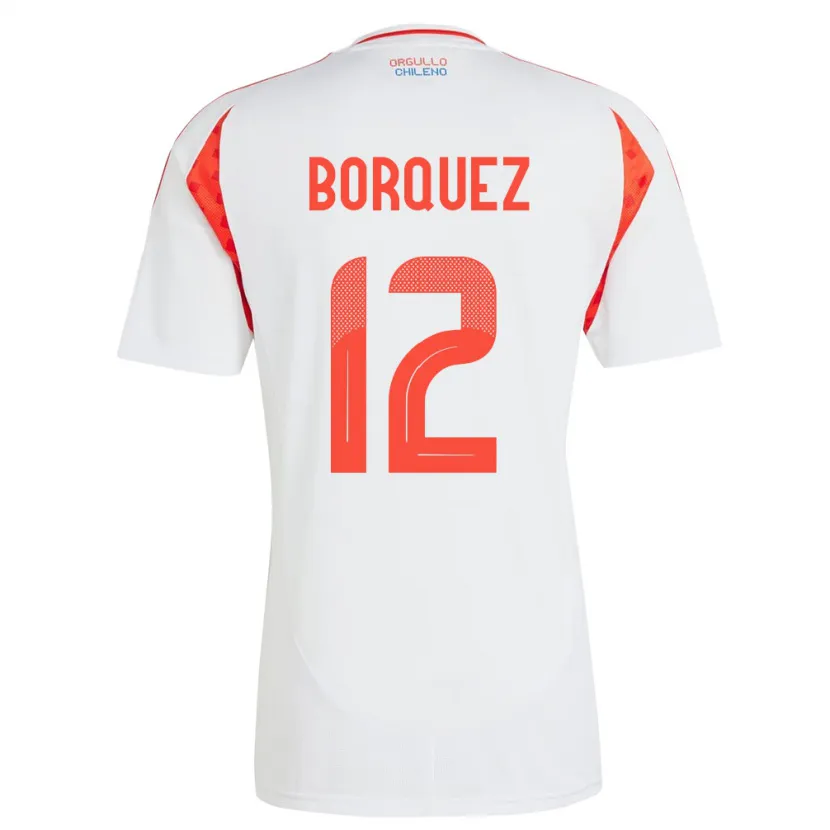 DanxenレディースチリGabriela Bórquez#12白アウェイシャツ24-26ジャージーユニフォーム