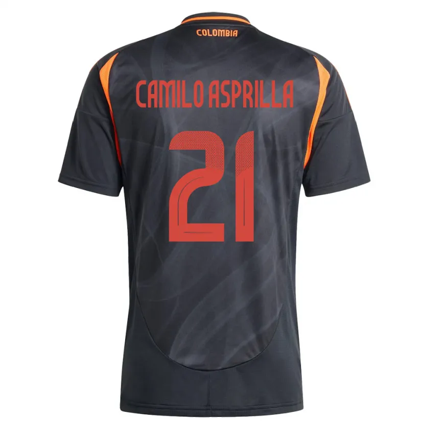 DanxenレディースコロンビアJuan Camilo Asprilla#21黒アウェイシャツ24-26ジャージーユニフォーム