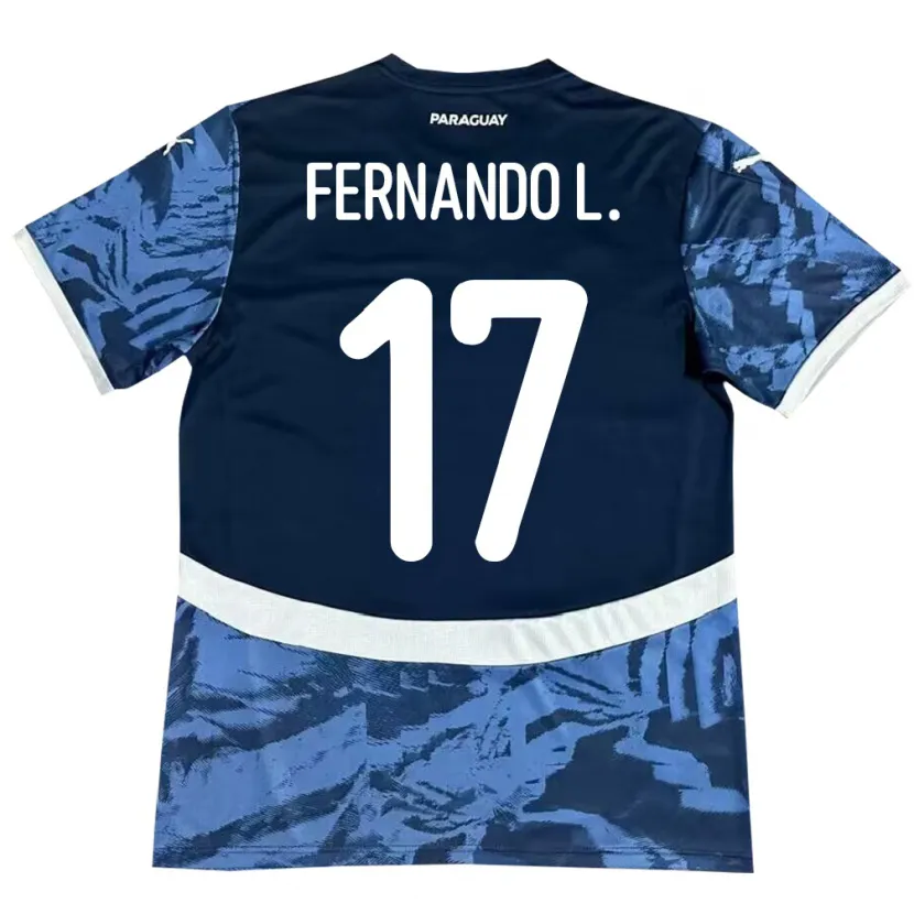 DanxenレディースパラグアイFernando Leguizamón#17青アウェイシャツ24-26ジャージーユニフォーム