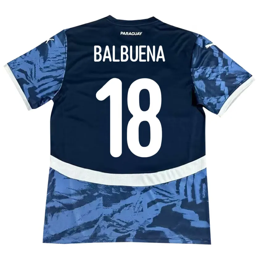 DanxenレディースパラグアイAxel Balbuena#18青アウェイシャツ24-26ジャージーユニフォーム