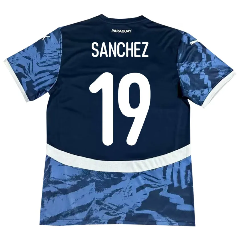 DanxenレディースパラグアイJuan Sánchez#19青アウェイシャツ24-26ジャージーユニフォーム