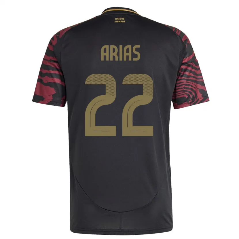 DanxenレディースペルーBrian Arias#22黒アウェイシャツ24-26ジャージーユニフォーム