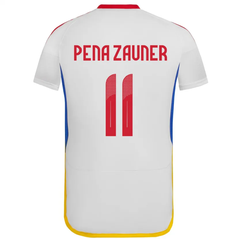 DanxenレディースベネズエラEnrique Peña Zauner#11白アウェイシャツ24-26ジャージーユニフォーム