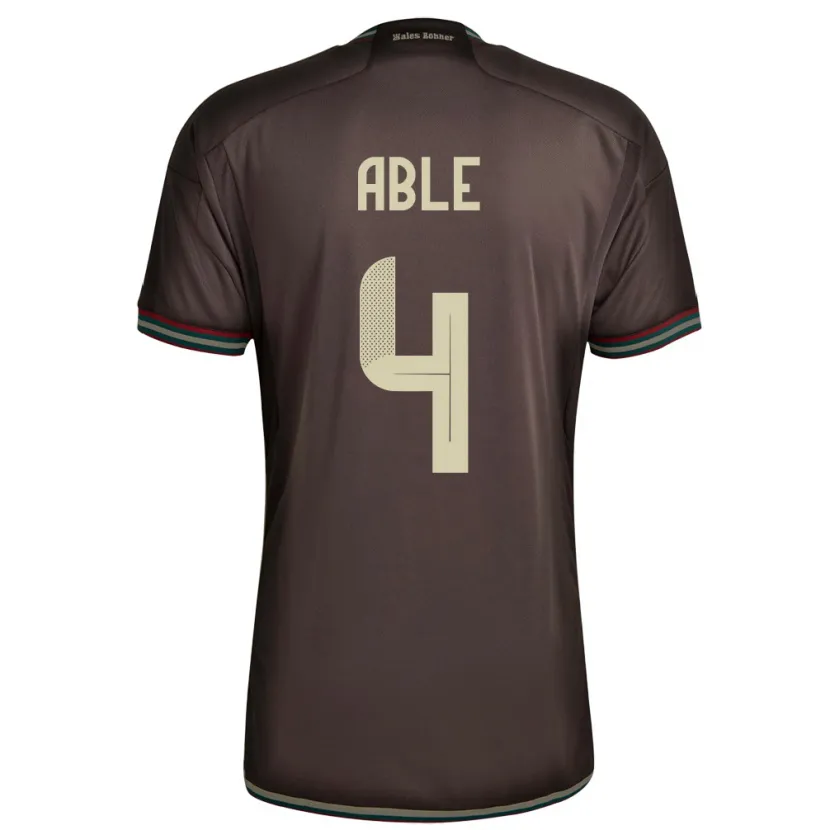 DanxenレディースジャマイカNevillegail Able#4ナイトブラウンアウェイシャツ24-26ジャージーユニフォーム