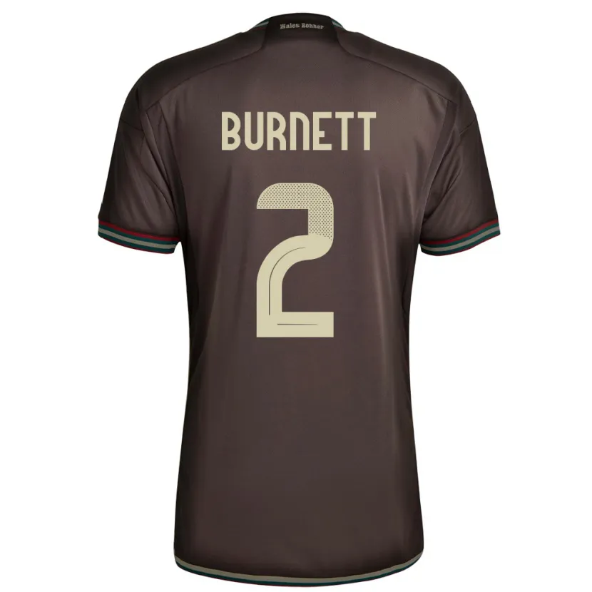 DanxenレディースジャマイカTheanna Burnett#2ナイトブラウンアウェイシャツ24-26ジャージーユニフォーム