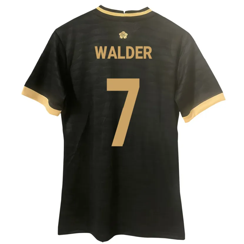 DanxenレディースパナマKevin Walder#7黒アウェイシャツ24-26ジャージーユニフォーム