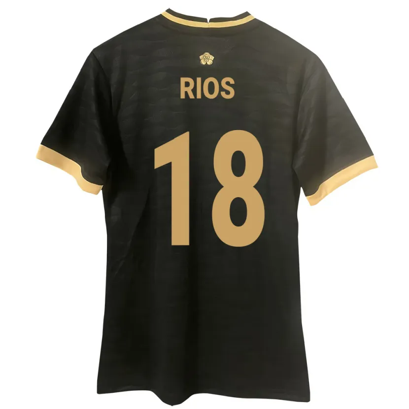 DanxenレディースパナマHéctor Ríos#18黒アウェイシャツ24-26ジャージーユニフォーム
