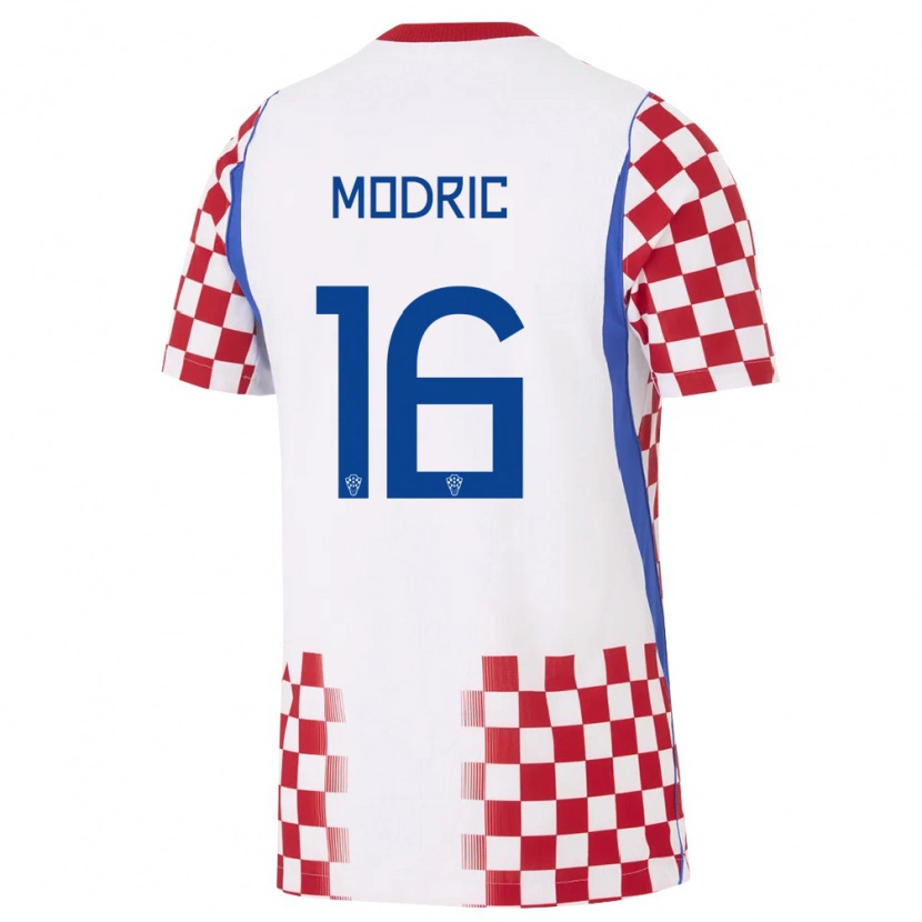 DanxenキッズクロアチアMarin Modric#16白 赤 青ホームシャツ26-28ジャージーユニフォーム