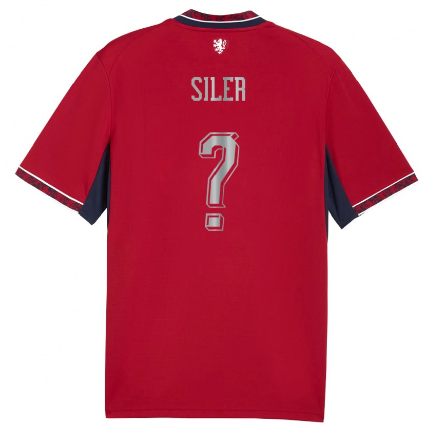 DanxenキッズチェコRadek Siler#0赤 白 紺ホームシャツ26-28ジャージーユニフォーム
