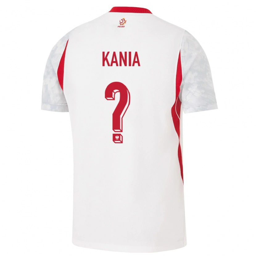 DanxenキッズポーランドWiktor Kania#0白 赤 灰ホームシャツ26-28ジャージーユニフォーム