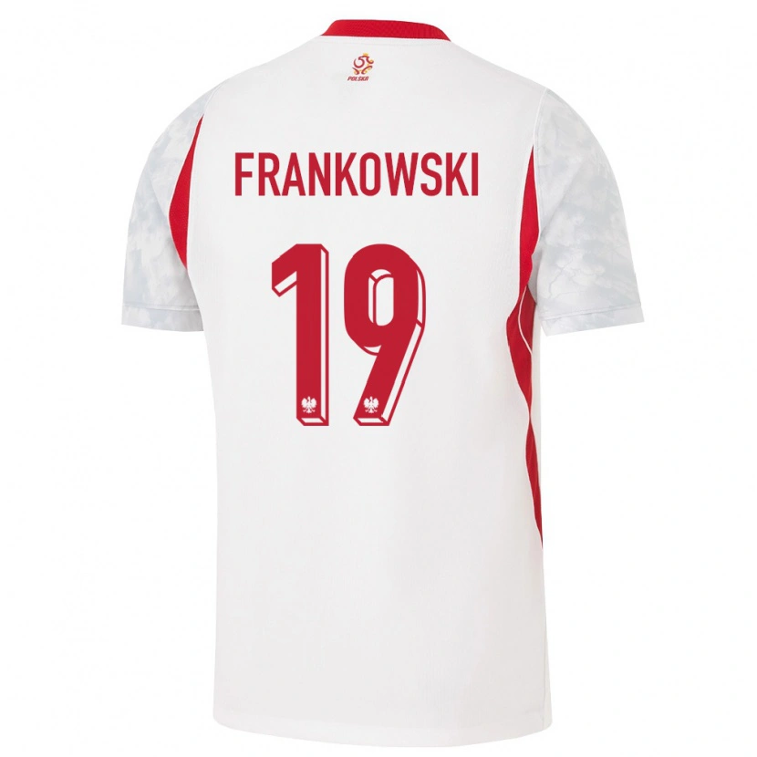 Danxenキッズポーランドプジェミスワフ・フランコフスキ#19白 赤 灰ホームシャツ26-28ジャージーユニフォーム