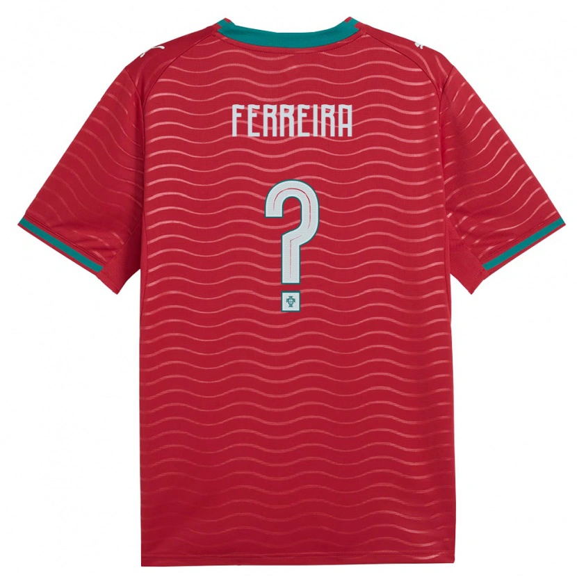 DanxenキッズポルトガルMartim Ferreira#0赤 緑 白ホームシャツ26-28ジャージーユニフォーム